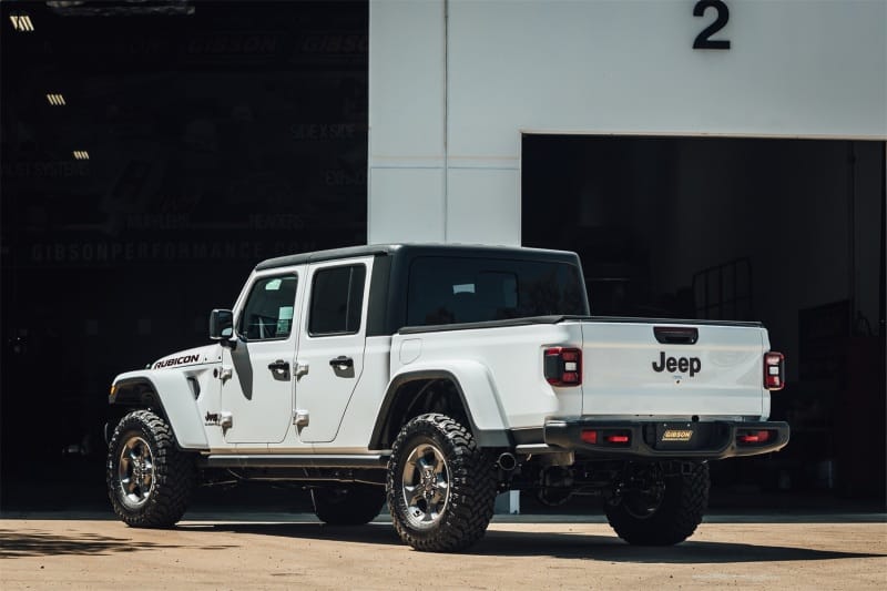 Gibson 20-22 Jeep Gladiator JT Rubicon 3.6L 3in Cat-Back Single Exhaust - Black Elite thumbnail 2