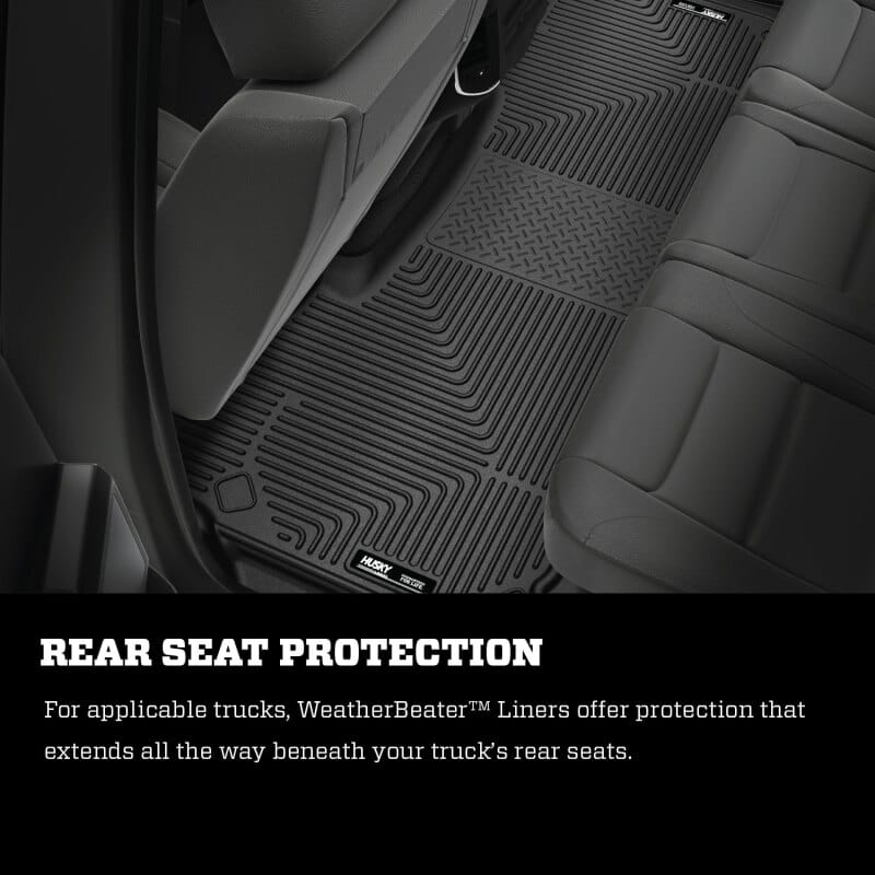 Husky Liners 10 Dodge Ram 2500/3500 Ext Cab WeatherBeater Black 2nd Seat Floor Liners thumbnail 7