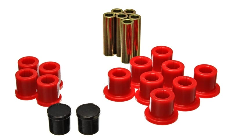 Energy Suspension Rear Spring Bushing Set - Red - 5.2119R