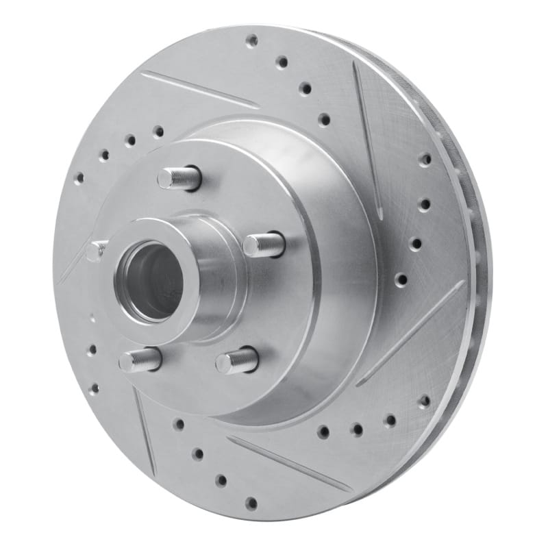 R1 71-81 Chrysler Town & Country Front Right Drilled & Slotted Silver Brake Rotor thumbnail 2