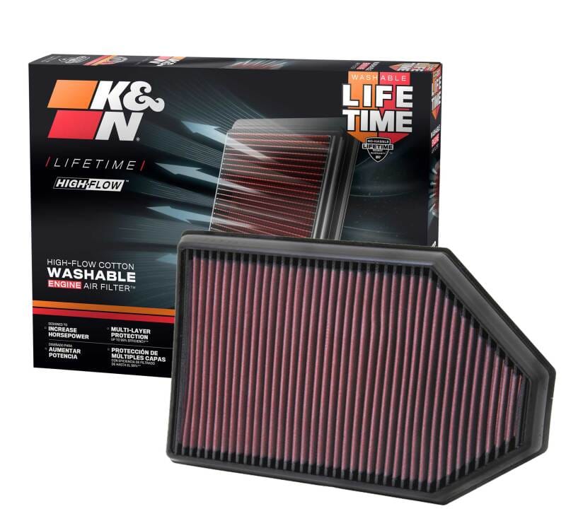 K&N Replacement Air Filter for 11 Chrysler 300/300C / Challenger 3.6L/5.7L/6.4L / Charger 3.6L/5.7L thumbnail 4