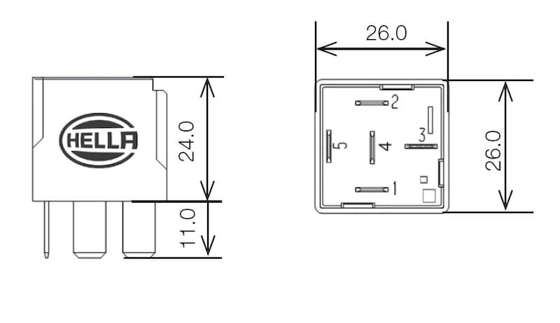 Hella Relay 24V 10/20A Spdt Res - 007903007 thumbnail 2