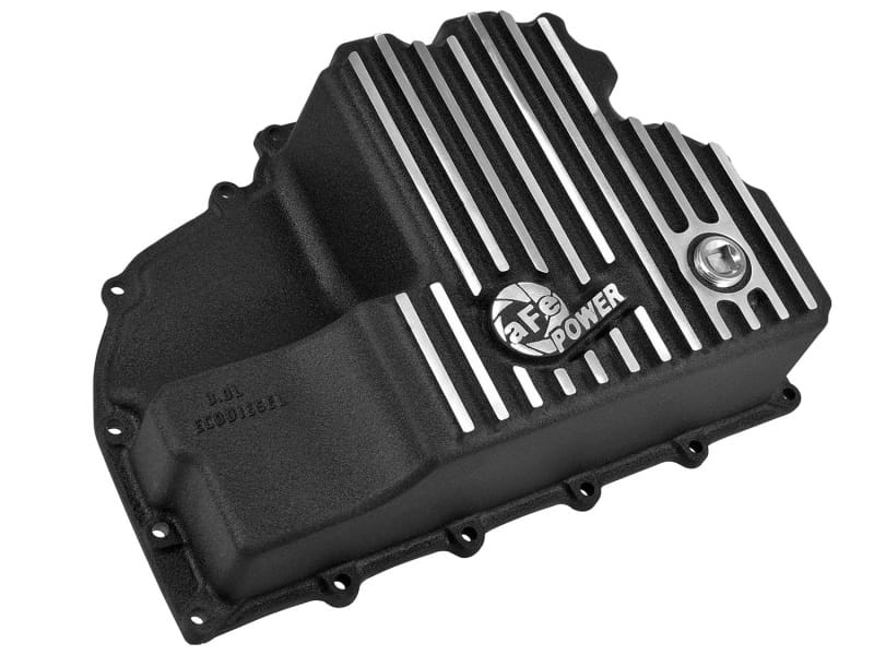 AFE Engine Oil Pan Black Machined; 14-16 Dodge RAM 1500 EcoDiesel 3.0L V6 (td) thumbnail 2