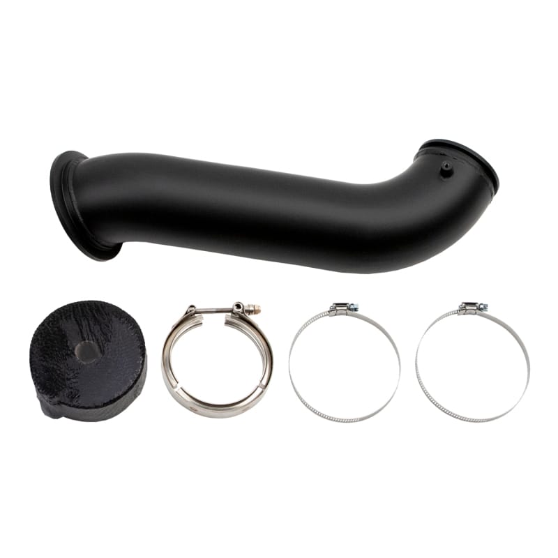 Wehrli 04.5-07 Dodge Ram Cummins 4in Down Pipe - w/High Mount S300 Turbo & 2nd Gen Manifold thumbnail 2