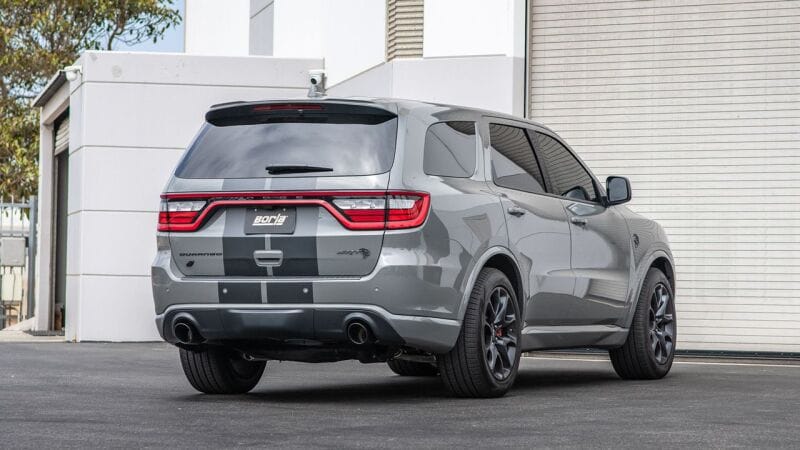 Borla 2021+ Dodge Durango SRT Hellcat 6.2L V8 AWD S-Type Cat-Back Exhaust System - Black Chrome Tips thumbnail 3
