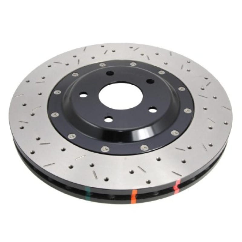 DBA 2021+ Dodge Challenger Hellcat 5000 Series 2-Piece Drilled & Slotted Front Brake Rotor w/M6 Nuts thumbnail 2