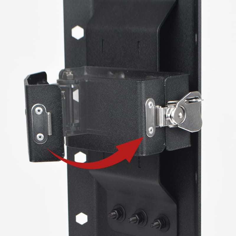 Go Rhino XRS/SRM 4-CORE Clamp Mount Kit for Hi-Lift Jack - Tex. Blk (No Drill) thumbnail 2
