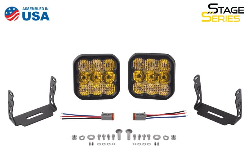 Diode Dynamics SS5 LED Pod Sport - Yellow Combo (Pair) thumbnail 7
