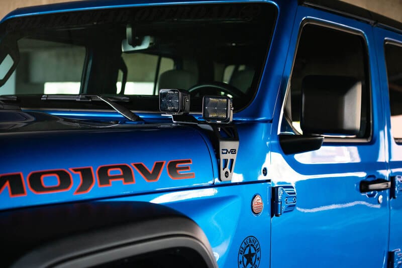 DV8 Offroad 20-22 Jeep JL 392/ Jeep JT Mojave Edition Dual Pod Light Mounts thumbnail 10