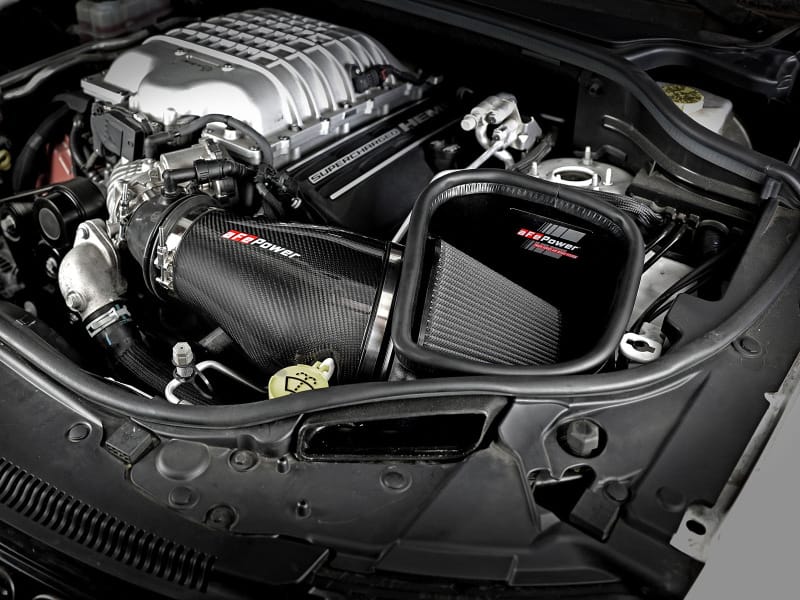 aFe Track Series Carbon Fiber Pro Dry S AIS - 2018 Jeep Grand Cherokee Trackhawk (WK2) V8-6.2L(SC) thumbnail 4