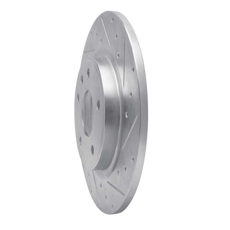 R1 17-25 Chrysler Voyager Rear Right Drilled & Slotted Silver Brake Rotor thumbnail 2