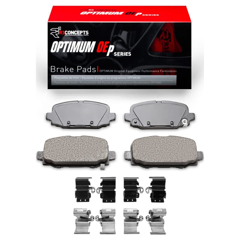 R1 2017-2025 Jeep Compass Rear R1 Optimum OE Pads & Hardware Kit
