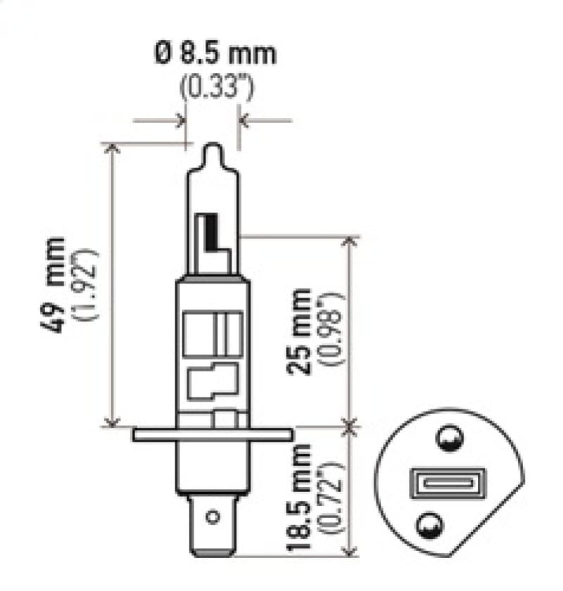Hella Optilux H1 100W XB Extreme White Bulbs (Pair) thumbnail 3