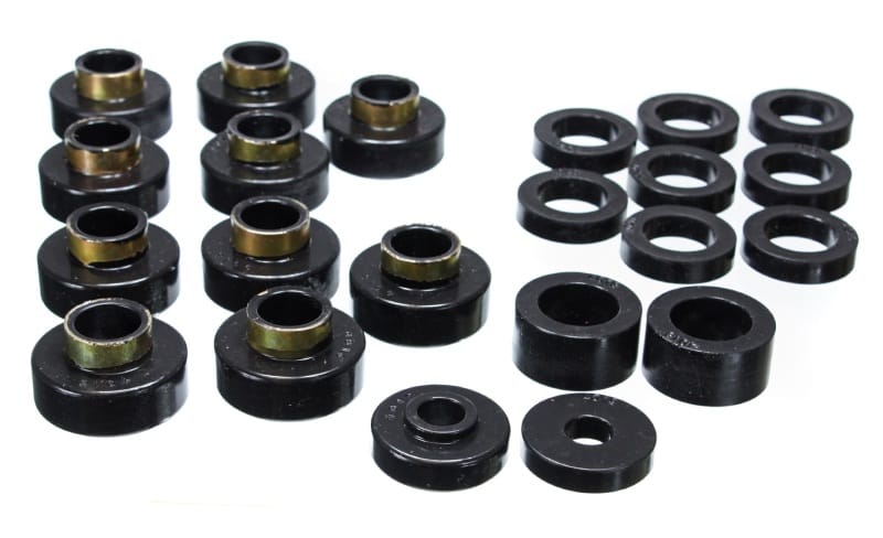 Energy Suspension CJ5-7 Body Mounts - Black - 2.4102G