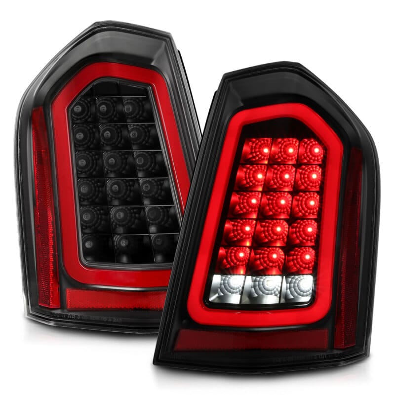 ANZO 11-14 Chrysler 300 LED Taillights Black w/ Sequential thumbnail 6
