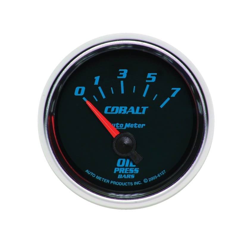 Autometer Cobalt 52mm 0-7 BAR Short Sweep Electric Oil Pressure Gauge thumbnail 7