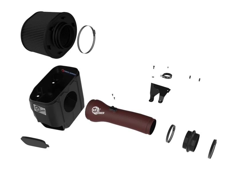 aFe 2025+ Dodge Ram 1500 RHO Track Series Red Kevlar Cold Air Intake System w/ Blk Pro 5R Filter