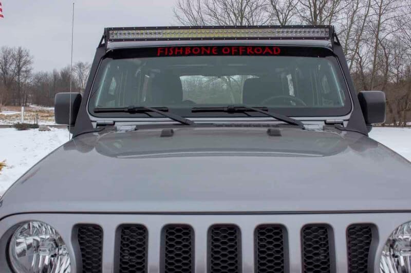 Fishbone Offroad 2018+ Jeep Wrangler JL Windshield Light Bracket thumbnail 3
