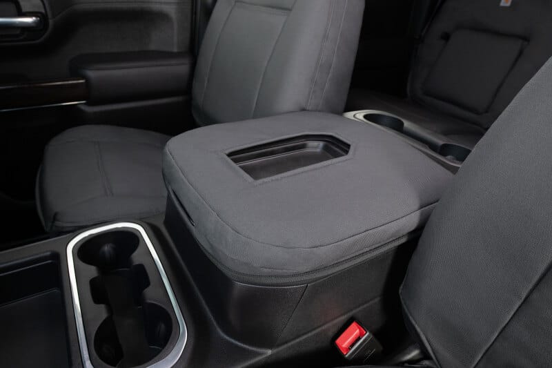 Covercraft 11-18 Dodge Ram Carhartt PrecisionFit Custom Second Row Seat Covers - Gravel - GTD1333CAGY