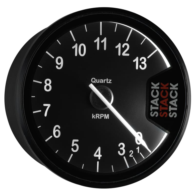 Autometer Stack Clubman Tachometer 80mm 0-3-13K RPM - Black thumbnail 6