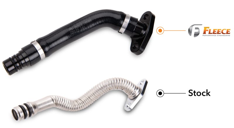 Fleece Performance 07-18 Dodge 2500/3500 6.7L Cummins Turbo Drain Tube Kit thumbnail 4