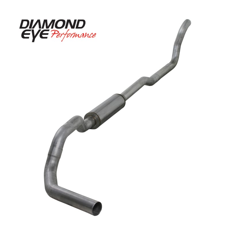 Diamond Eye KIT 4in TB MFLR RPLCMENT PIPE SGL AL: 2-WHEEL DRIVE ONLY 89-93 DODGE CUMMINS 5.9L thumbnail 2