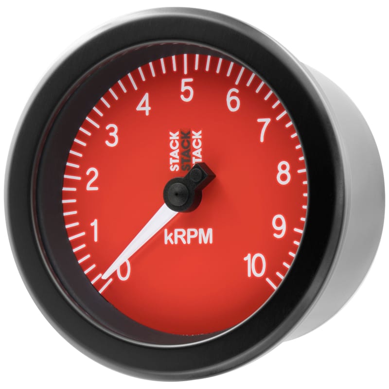 Autometer Stack Sport 88mm 0-10K RPM Tachometer - Red thumbnail 3
