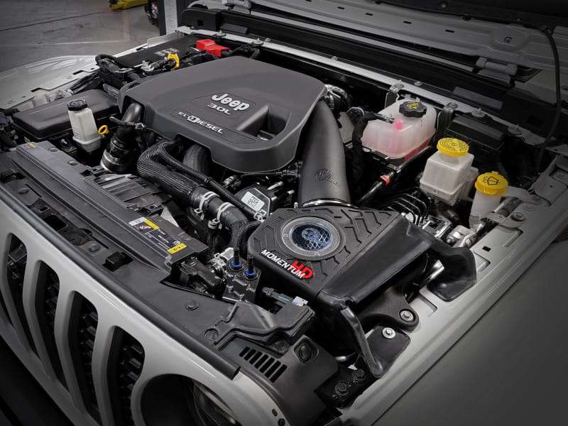 aFe 20-21 Jeep Wrangler (JL) V6-3.0L (td) Momentum HD Cold Air Intake System w/ Pro 10R Media thumbnail 5