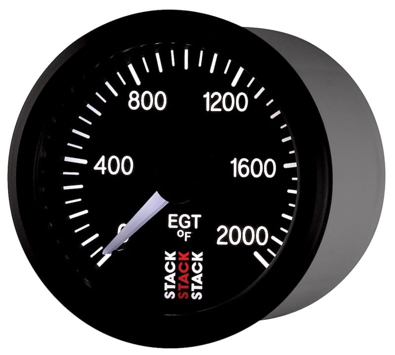 Autometer Stack 52mm 0-2000 Deg F Pro Stepper Motor Exhaust Gas Temp Gauge - Black thumbnail 3
