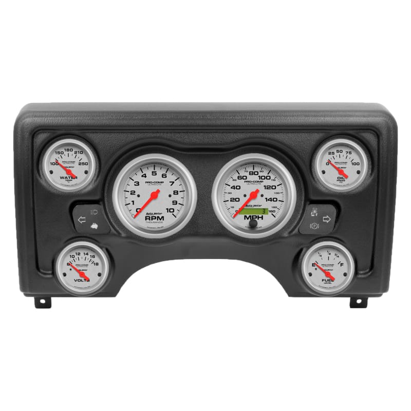 Autometer Ultra-Lite Direct Fit Dash Kit 97-06 Jeep TJ (2 x 3-3/8in. / 4 x 2-1/16in.)