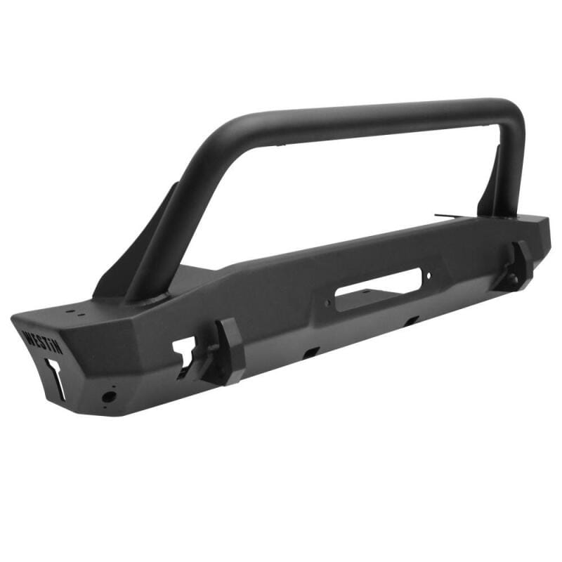 Westin 18-22 Jeep Wrangler JL / 20-22 Gladiator WJ2 Stubby Front Bumper w/Bull Bar - Tex. Blk thumbnail 2