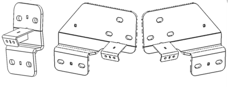 Go Rhino 09-19 Ram 1500 Brackets for Dominator Extreme SideSteps - D64205TK