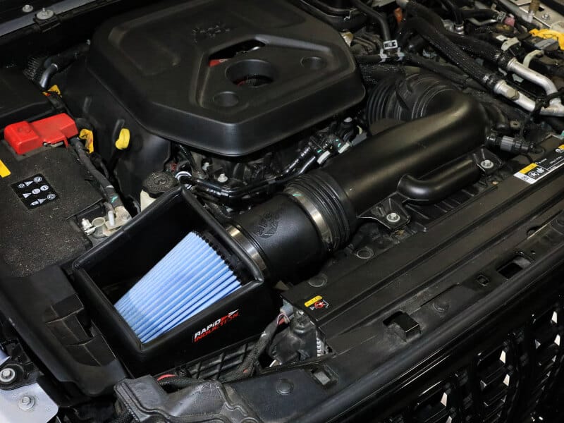 aFe 24-26 Jeep Wrangler JL L4-2.0L Rapid Induction Cold Air Intake System w/ D2 Dura-Dry Filter thumbnail 4
