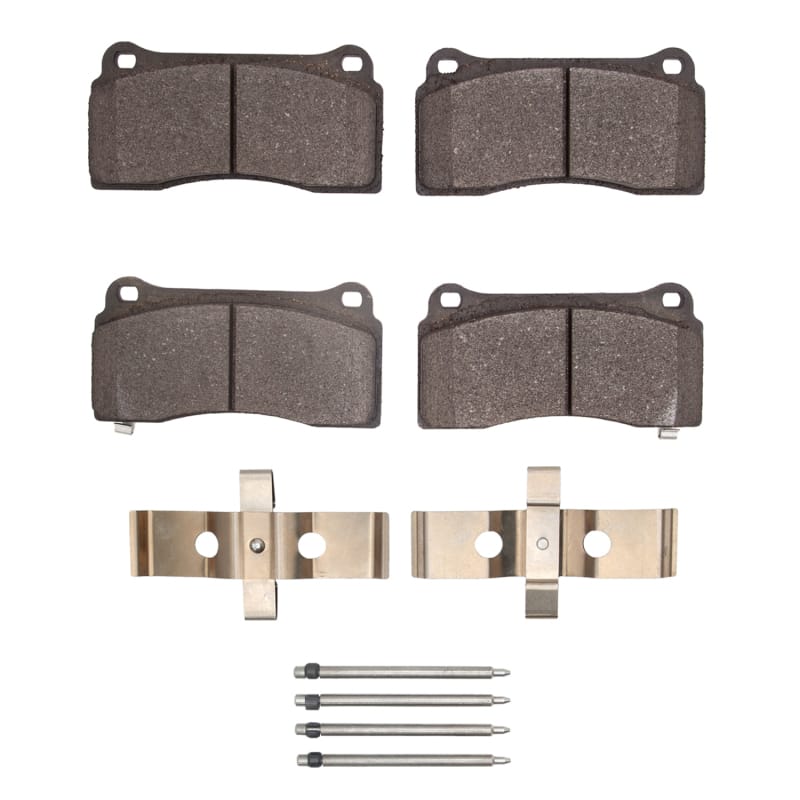 R1 03-17 Dodge Viper Front/Rear Semi Met Pads & Hardware Kit