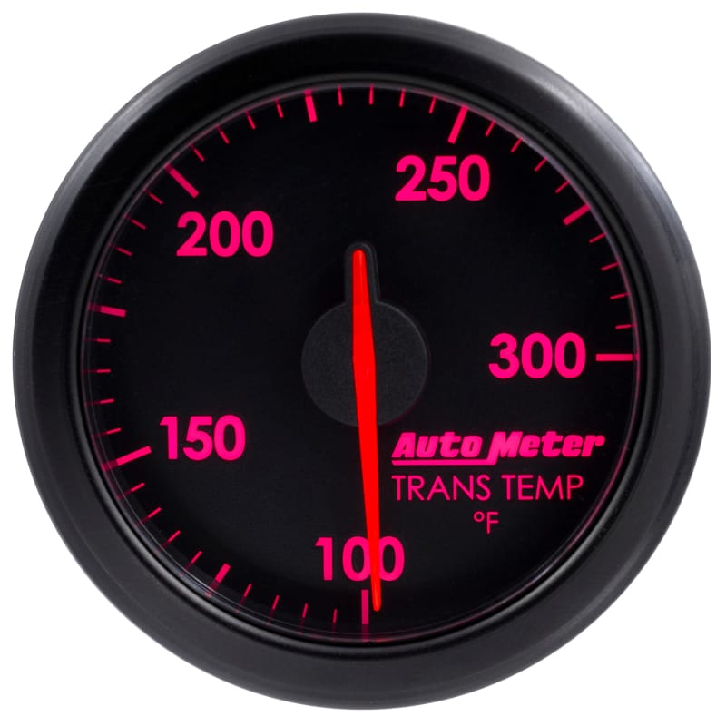 Autometer Airdrive 2-1/6in Trans Temperature Gauge 100-300 Degrees F - Black thumbnail 5