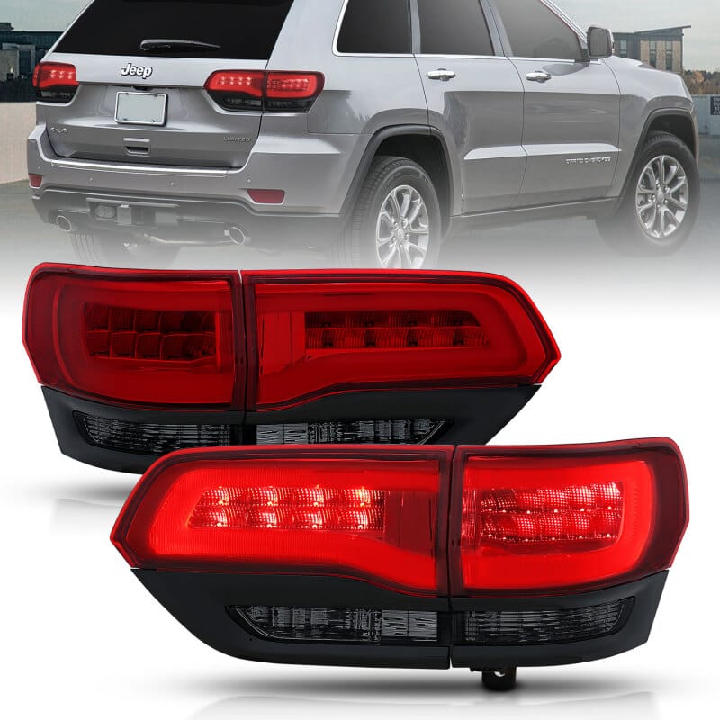 ANZO 2014-2016 Jeep Grand Cherokee LED Taillights Red/Smoke thumbnail 3