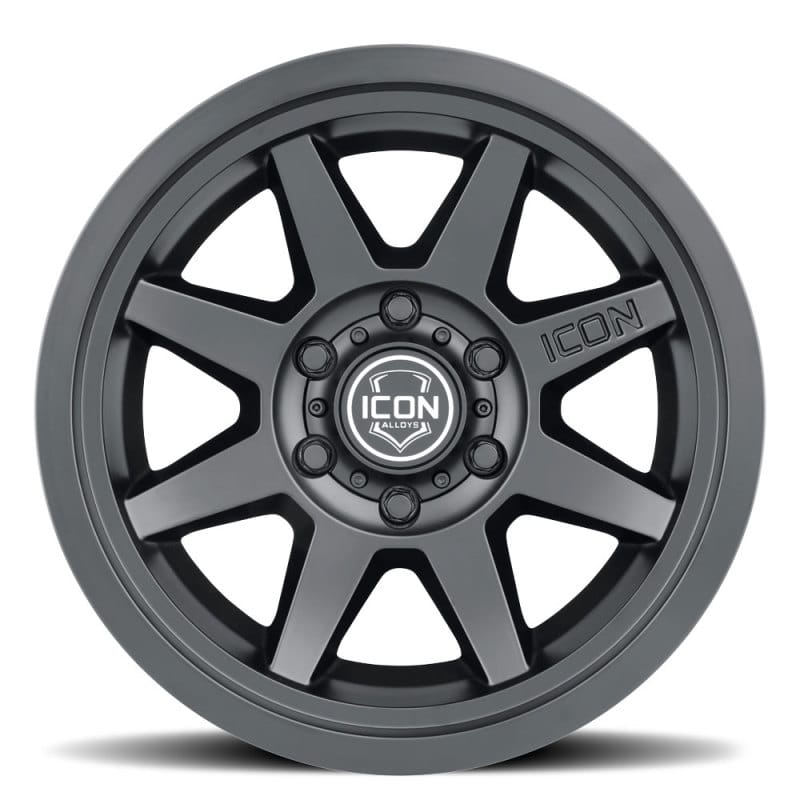 ICON Rebound 17x8.5 5x5 -6mm Offset 4.5in BS 71.5mm Bore Satin Black Wheel - 1917857345SB thumbnail 2