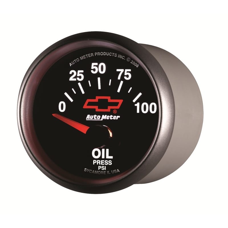 Autometer Oil Pressure 2-1/16, 0-100 PSI - Red Bowtie thumbnail 3
