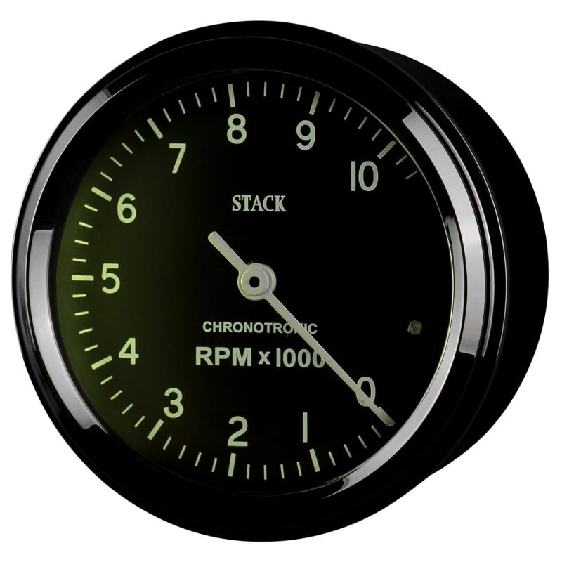 Autometer Chronocentric Tachometer - 80mm Blk - 0-10K RPM thumbnail 3