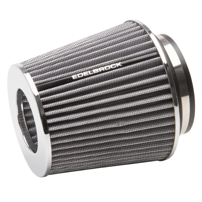 Edelbrock Pro-Flo Universal White Medium Conical Air Filter with 3/3.5/4in Inlet