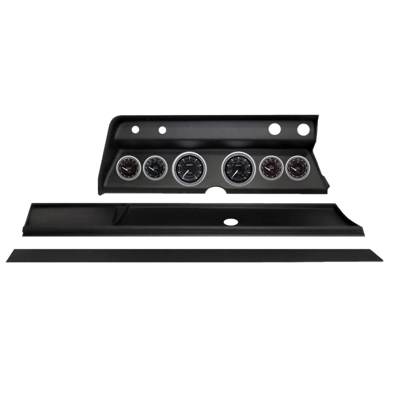 Autometer Chrono Chrome Direct Fit Dash Kit 1966 Chevy Chevelle (2 x 3-3/8in. / 4 x 2-1/16in.)