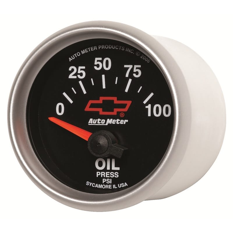 Autometer Oil Pressure 2-1/16, 0-100 PSI - Red Bowtie thumbnail 2