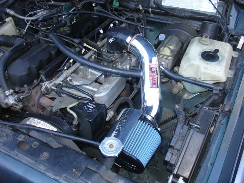 Injen 91-01 Jeep Cherokee XJ 4.0 L6 Wrinkle Black Power-Flow Intake w/ MR Tech & Web Nano Filter thumbnail 2