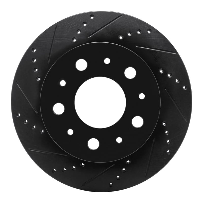 R1 14-21 Ram Promaster 2500 Rear Left Drilled & Slotted Black Brake Rotor - 633-40117L