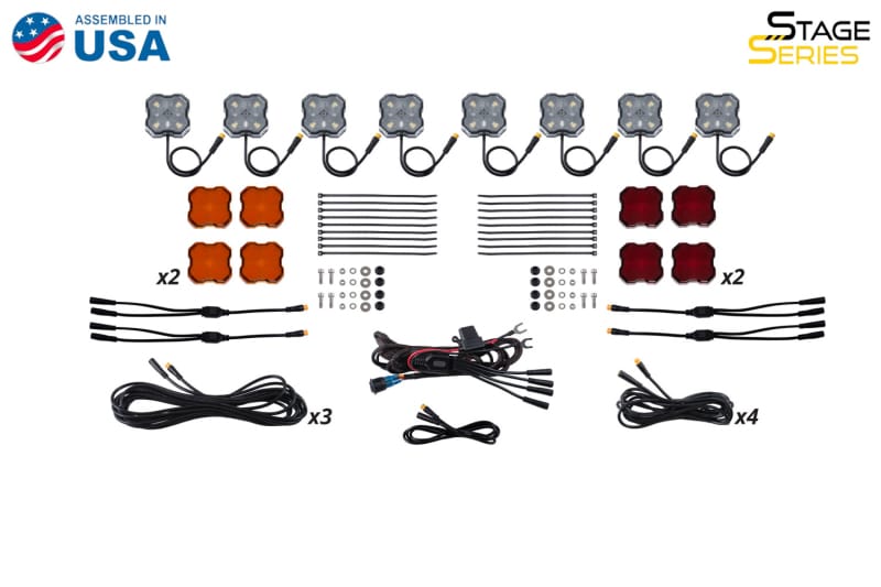 Diode Dynamics Stage Series Single-Color LED Rock Light Kit - 8-Pack thumbnail 9