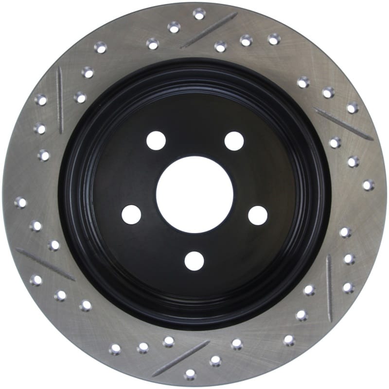 StopTech 03-09 Chrysler PT Cruiser Tur / 03-05 Dodge Neon SRT-4 Rear Left Slotted & Drilled Rotor thumbnail 2