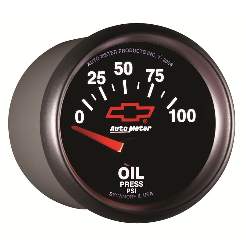 Autometer Oil Pressure 2-1/16, 0-100 PSI - Red Bowtie thumbnail 5