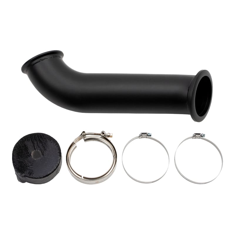 Wehrli 04.5-07 Dodge Ram Cummins 4in Down Pipe - w/High Mount S400 Turbo & 2nd Gen Manifold thumbnail 2