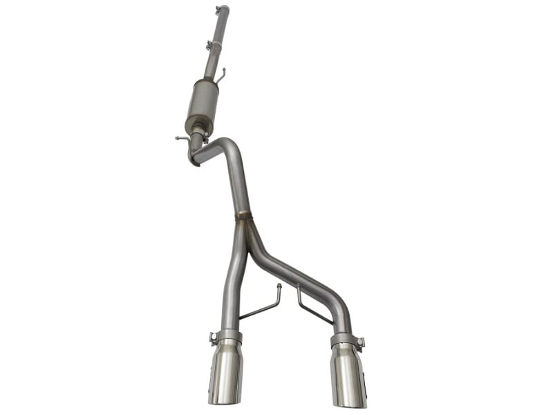 aFe Rebel Series CB 2.5in Dual Center Exit SS Exhaust w/ Polish Tip 07-15 Jeep Wrangler 3.6L/3.8L V6 thumbnail 2