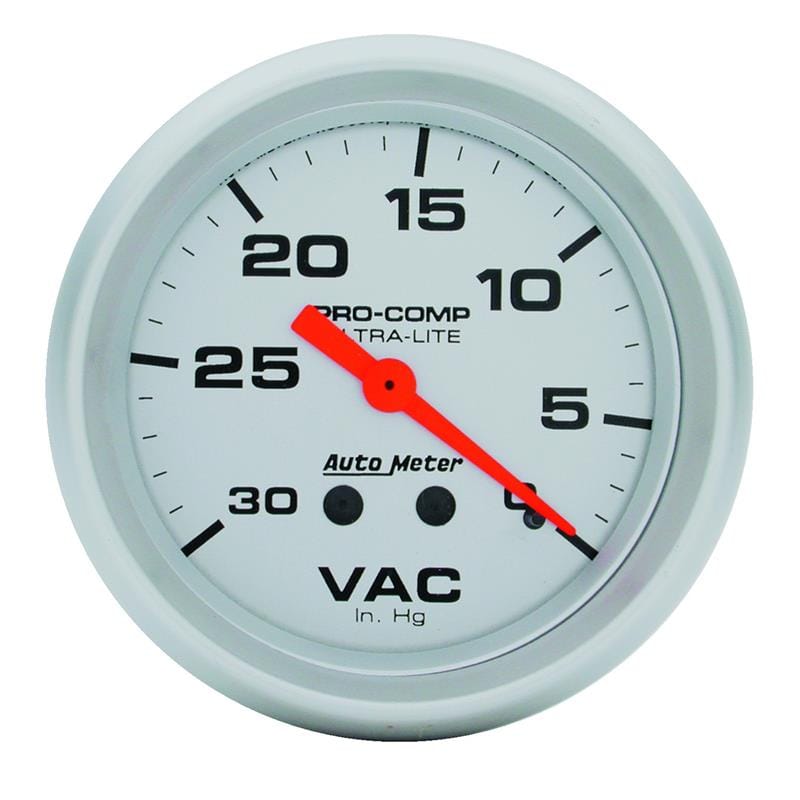 AutoMeter Gauge Vacuum 2-5/8in. 30Inhg Mechanical Ultra-Lite